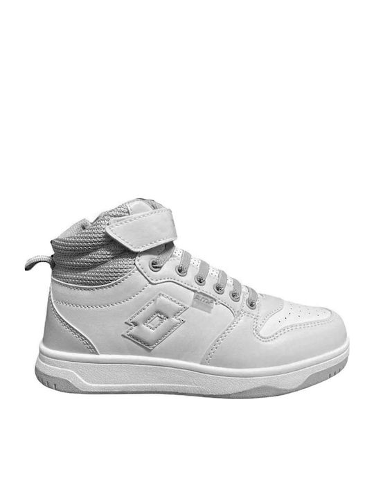 Rocket Amf Παιδικά Sneakers High με Σκρατς Λευκά