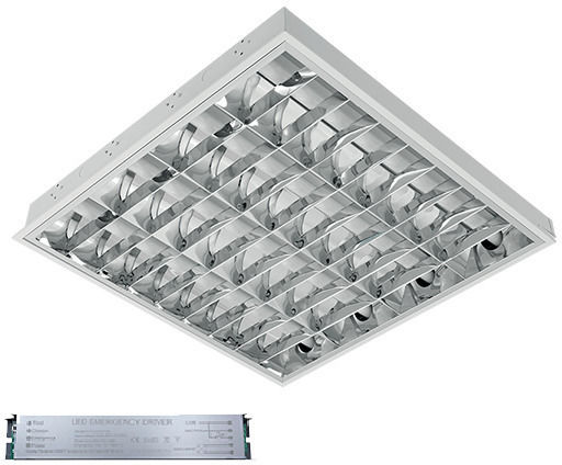 Elmark Vertieft Fluoreszierende Deckenleuchte LED 36W Kaltes Weiß M59.5xB59.5xH70cm Mit Block