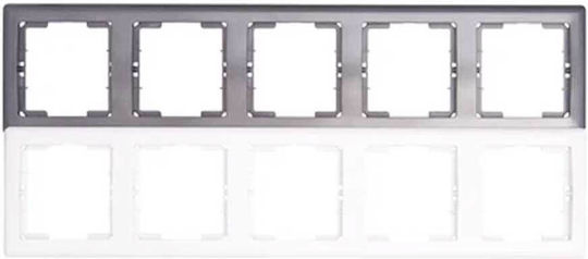 Mutlusan Daria Switch Frame 5 Positions Horizontal Installation in White Color 10199