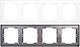 Mutlusan Daria Switch Frame 4 Positions Horizontal Installation in White Color 10198