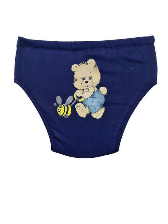 Poopes Kids' Brief Blue