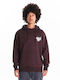 Hooded Burgundy Sweatshirt