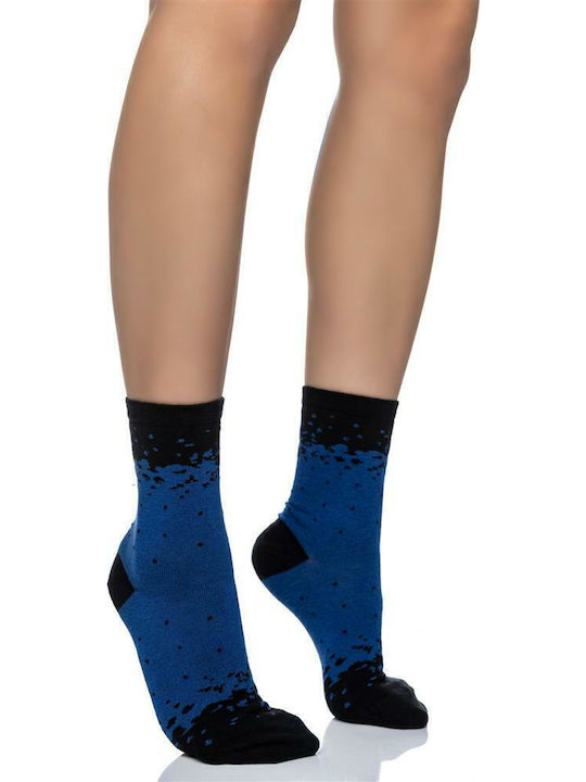 Inizio Women's Socks BLACK/BLUE