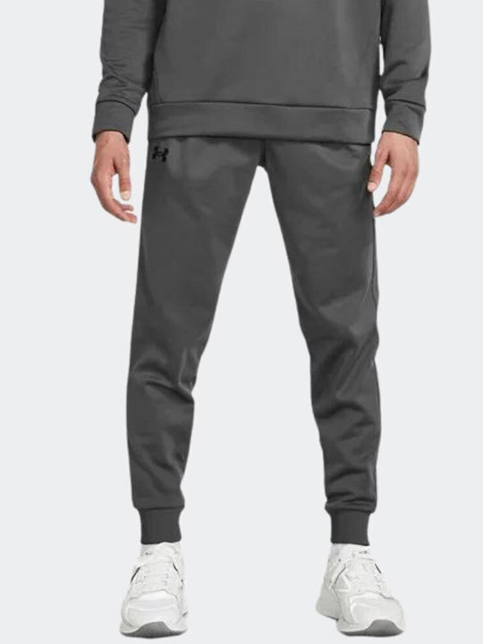 Under Armour Παντελόνι Φόρμας με Λάστιχο Fleece Γκρι