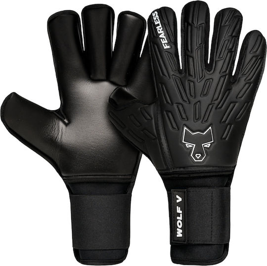 Fearless Goalkeepers Wolf V Adults & Kids Goalkeeper Gloves Black