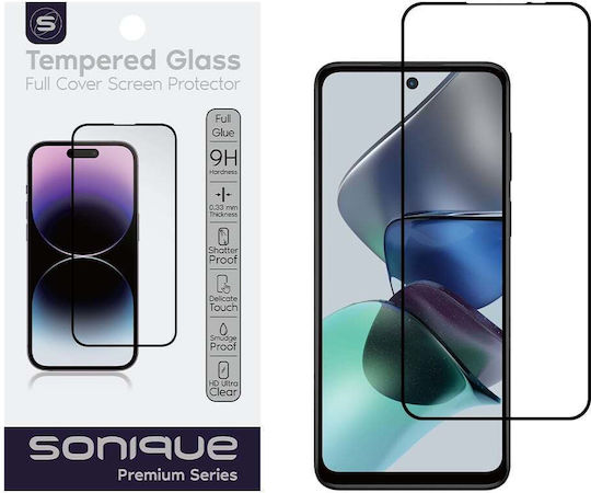 Hardy Glass Sonique Premium Series HD Full Cover 9H Motorola Moto G13 4G Moto G23 4G Moto G53 5G Black