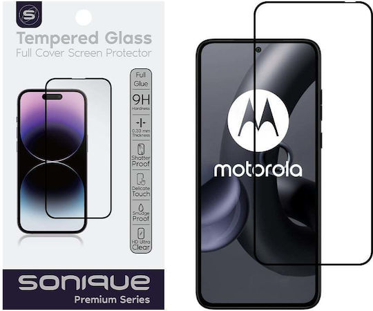 Hardy Glass Sonique Premium Series Hd Full Cover 9h Motorola Edge 30 Neo 5g Μαύρο