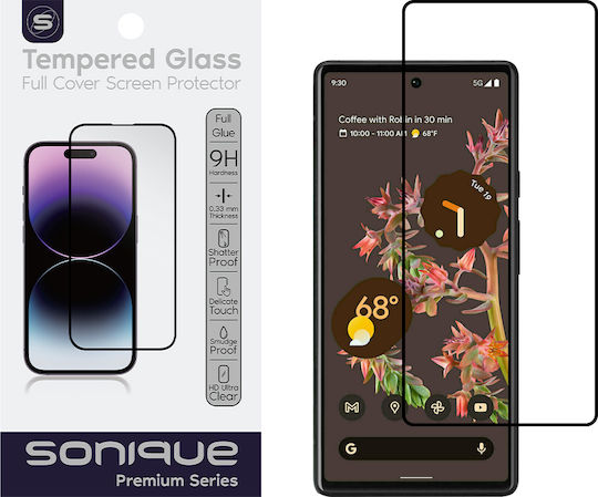 Hardy Glass Sonique Premium Series Hd Full Cover 9h Google Pixel 6a Μαύρο
