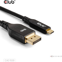 Club3D USB 2.0 USB-C Male Cable DisplayPort PD Black 1m CAC-1559