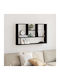 Black Wall Shelf 99x15x60cm