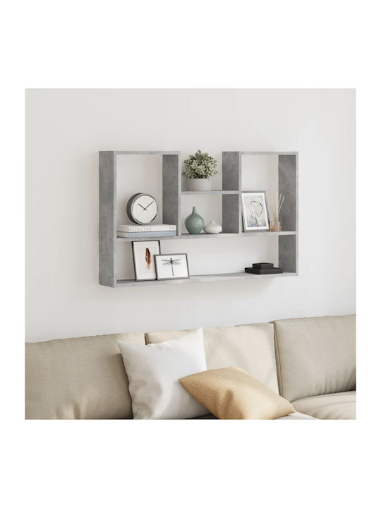 Grey Wall Shelf 99x15x60cm