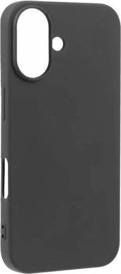 Senso Liquid Umschlag Rückseite Silikon Schwarz (iPhone 16 Plus)