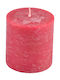 Homelier Decorative Candle Red 7x7cm 1pcs