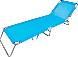 Unigreen Metallic Beach Sunbed Blue