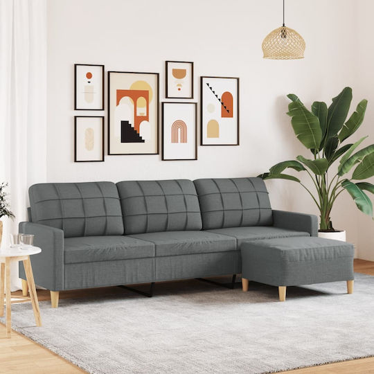 Three-Seater Fabric 226x77x80 cm Three-Seater Fabric 226x77x80 cm