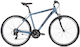 Ideal Moovic 28" 2024 Blaues Trekking Fahrrad mit 21 Gängen