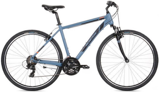 Ideal Moovic 28" 2024 Blaues Trekking Fahrrad mit 21 Gängen