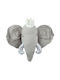 Beliani Kids Wall Decor Animal Head Animals Grey