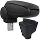 Car Armrest Compatible Dacia Logan Ii 2012-2016 Black Textile Material