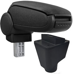 Car Armrest Compatible Dacia Logan I 2004-2013 Black Textile Material Car Armrest Compatible Dacia Logan I 2004-2013 Black Textile Material