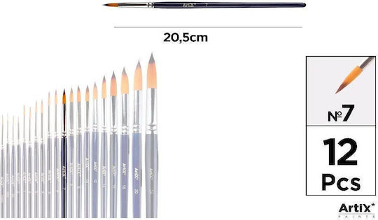 Mp Professioneller Runder Synthetikpinsel Nr.7 Pp344-11