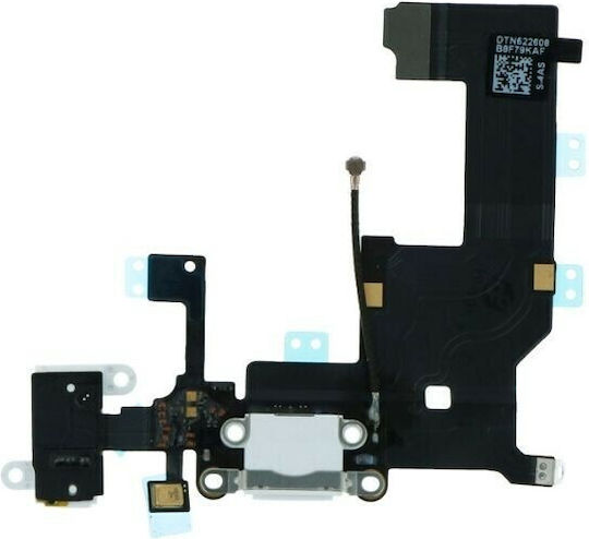 Cablu flexibil cu Port de încărcare în culoarea Alb pentru iPhone 5