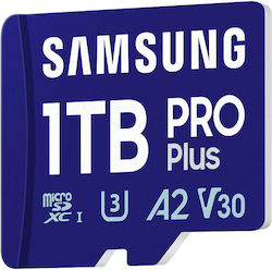 Samsung Pro Plus 2023 microSDXC 1TB U3 V30 A2 UHS-I 180MB/s with USB Reader Samsung Pro Plus 2023 microSDXC 1TB U3 V30 A2 UHS-I 180MB/s with USB Reader