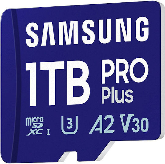 Samsung Pro Plus 2023 microSDXC 1TB U3 V30 A2 UHS-I 180MB/s με USB Reader