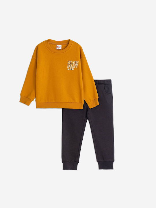 Funky Kids Sweatpants Set Yellow/Black