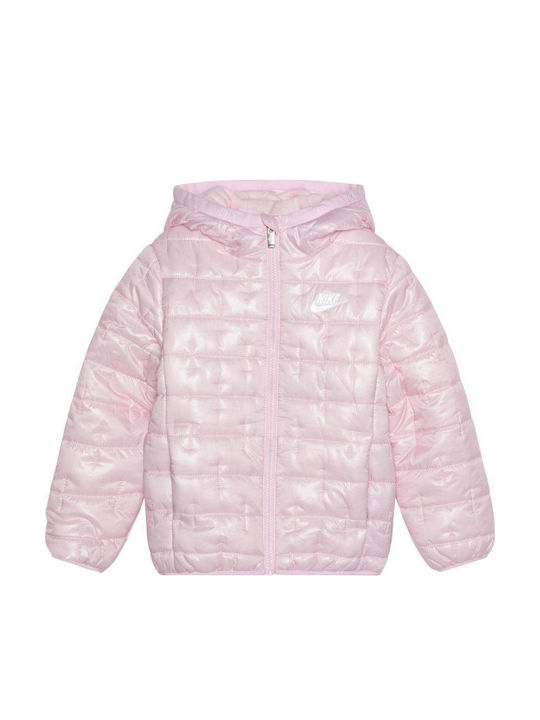 Παιδικό Αθλητικό Μπουφάν με Κουκούλα Pink Foam Positive Quilting