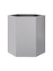 vidaXL Planter Box Metallic Silver 46x40x45cm.