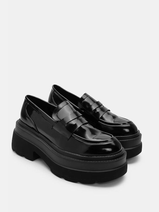 Luigi Women's Loafers in Black Color