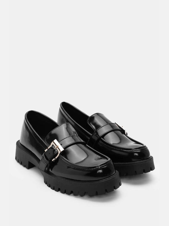 Luigi Women's Loafers in Black Color