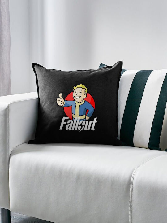 Fallout Vault Boy Μαξιλάρι Καναπέ Μαύρο 100% Βα...