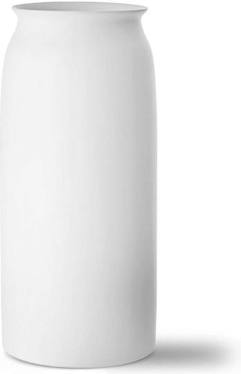 Aberto Design Decorative Vase Ceramic White H18xH41cm