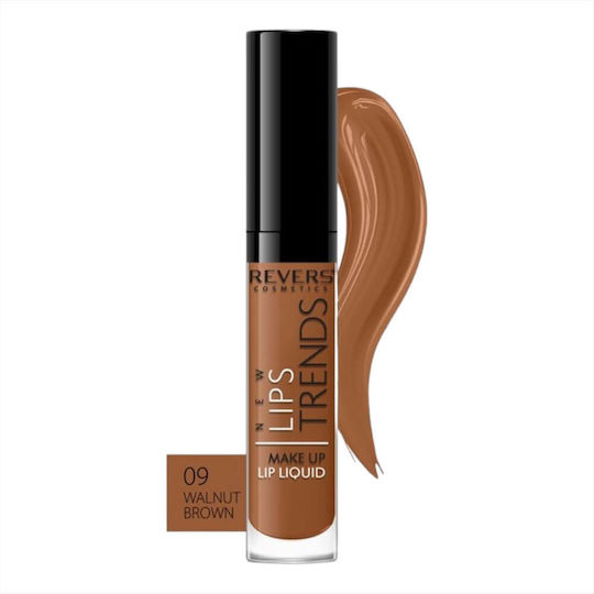 Revers Cosmetics Long Lasting Lichid Ruj Mat 09 Walnut Brown