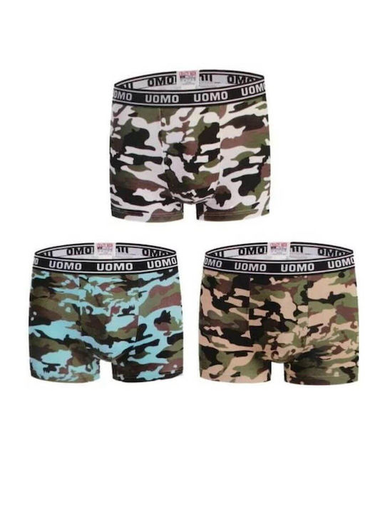 Uomo Set boxeri pentru copii Multicolour 3buc