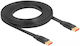 DeLock Cable DisplayPort male - DisplayPort male 3m Μαύρο (81007)