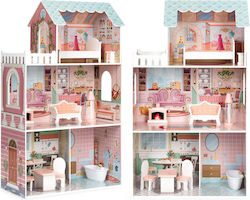 Ecotoys Hölzernes Puppenhaus