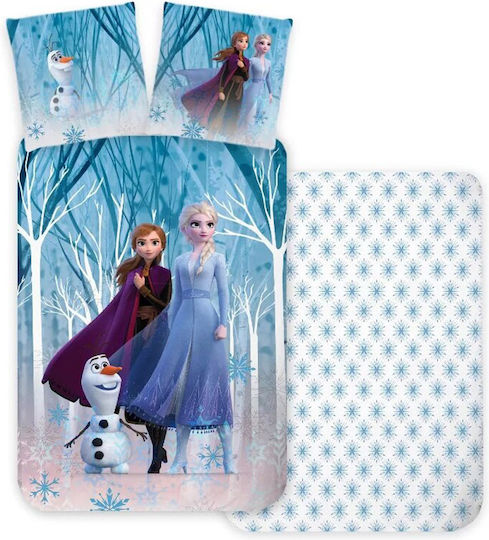 Darymex Baby Bettbezug Set mit Kissenbezug Frozen Blue 100x135cm.