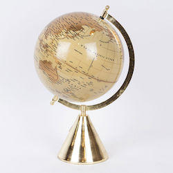 Metal Globe 752-19021 22x43cm Gold-beige Estheti Home Metal
