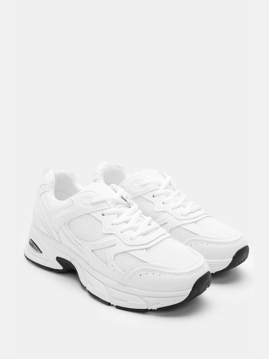 Luigi Chunky Sneakers White