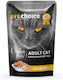 Prochoice Wet Cat Food for Adult Cats in Pouch with Chicken and Liver Grain Free 85gr