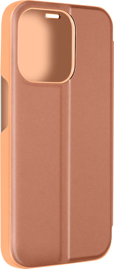 Clear View Book Ροζ Χρυσό (iPhone 15 Pro)
