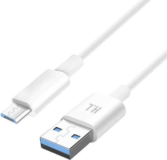 Avizar Regular USB 2.0 spre micro USB Cablu Alb 1.5m (DATA-VRAK-15M-A2M) 1buc