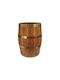 Moraitis Pot Barrel Wooden Brown 49x49x62cm.