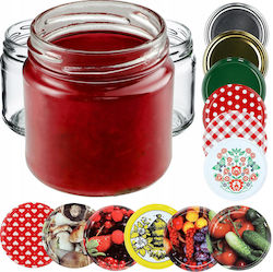 Kadax 100x Gläser 200ml Glas Konserven Marmelade Honig + Deckel Fi66
