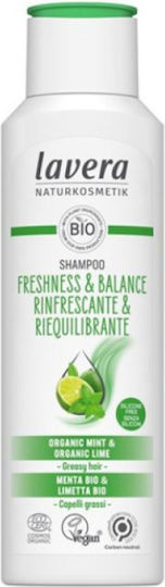 Lavera Freshness & Balance Σαμπουάν Όγκου & Βαθύ Καθαρισμού για Λιπαρά Μαλλιά 250ml