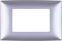 Elmark Lecce Schalterrahmen 3-fach in Silber Fa...