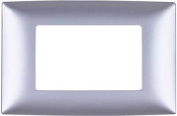 Elmark Lecce Schalterrahmen 4-fach in Silber Fa...
